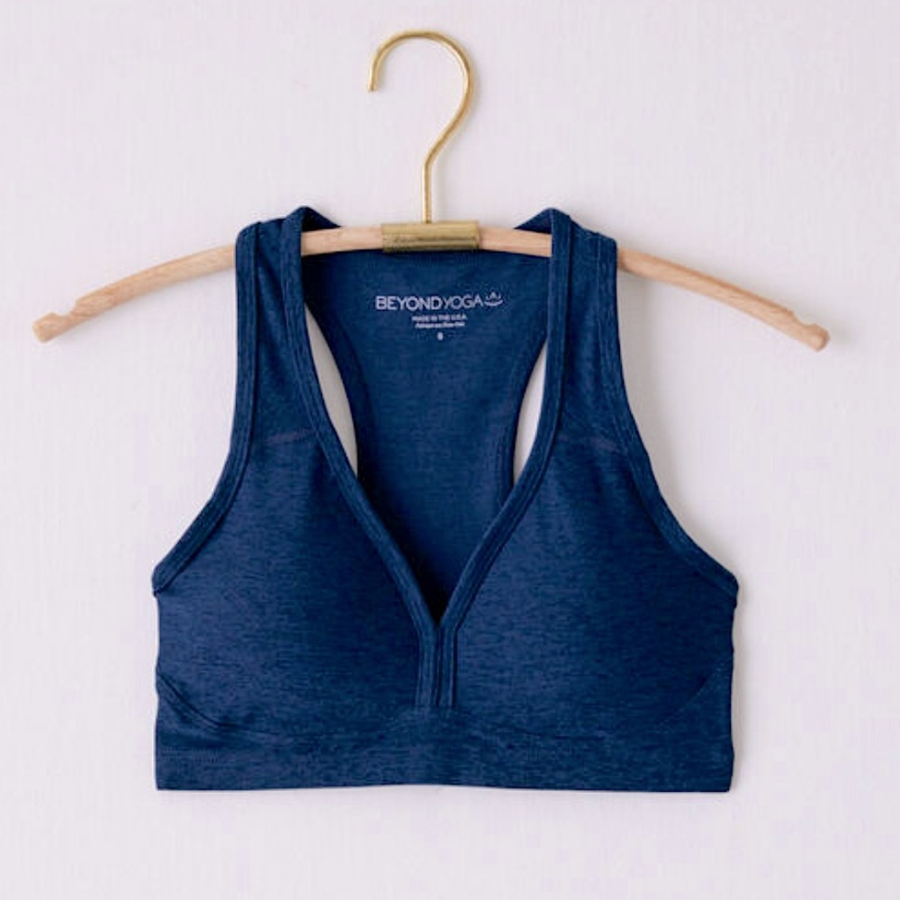 Beyond Yoga Navy Sports Bra